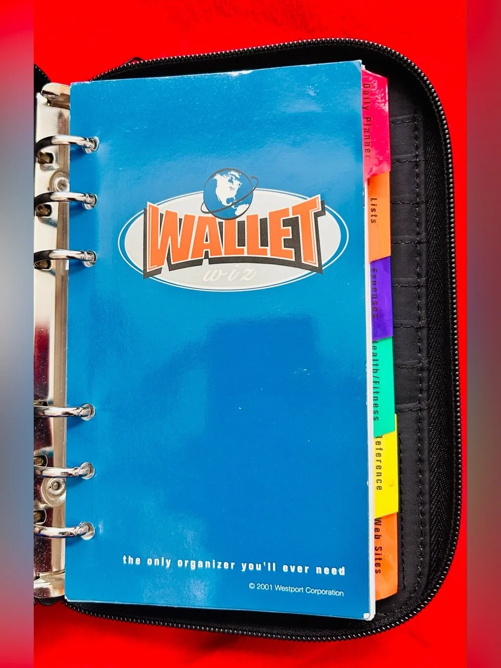 2001 Tiger Wallet Wiz all-in-one planner organizer